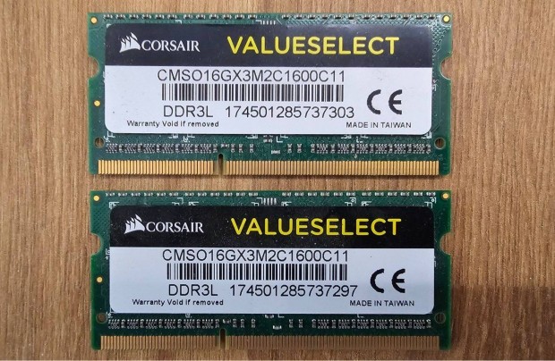 Corsair 16GB DD3L Sodimm memória kit