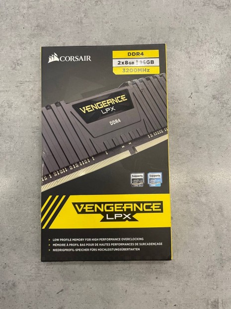 Corsair 16GB (2x8GB) RAM DDR4 3200Mhz Vengeance Lpx - Párban /Használt