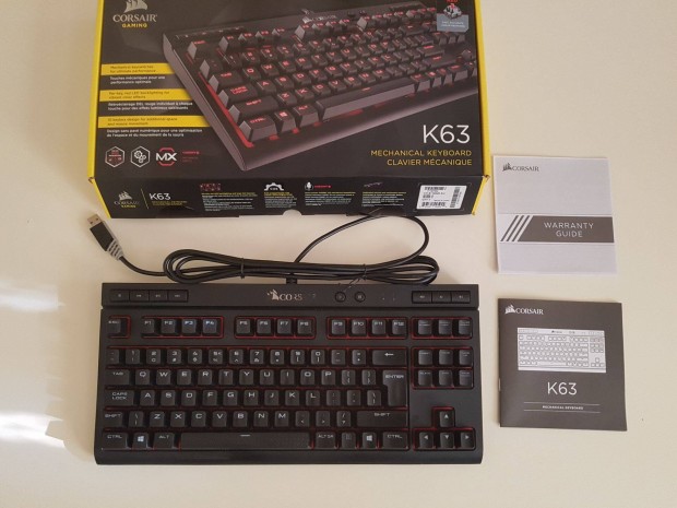 Corsair K63 mechanikus bill