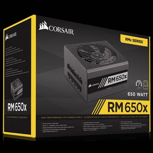 Corsair RM650X GOLD Modulris tpegysg