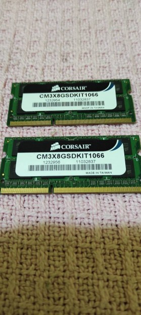 Corsair laptop memory 2x4 GB.