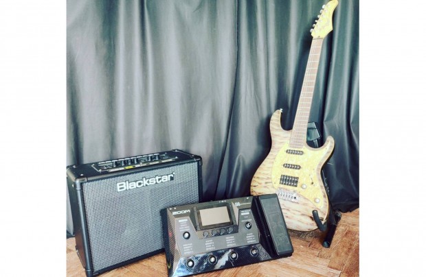 Cort Elektromos Gitár, Blackstar Erősítő és Zoom multieffekt szett