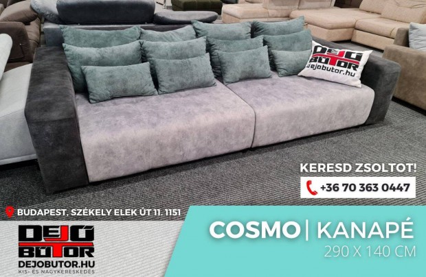 Cosmo szivacsos kanap lgarnitra 140x290 cm antracit gray