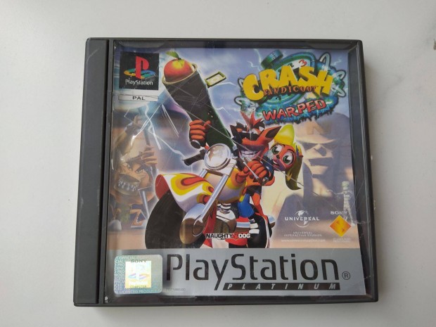 Crash Bandicoot 3 - Warped eredeti PS1 Psx Playstation jtk szp ll