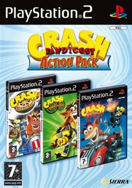 Crash Bandicoot Action Pack (3 Disc) PS2 jtk
