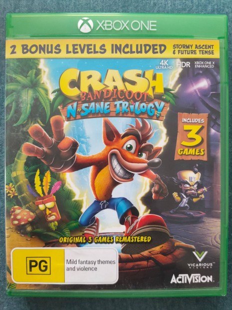 Crash Bandicoot N Sane Trilogy Xbox One S X SX Játék Debrecenben Eladó