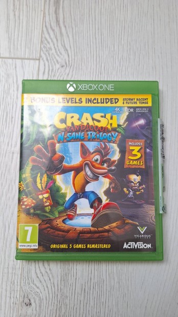 Crash Bandicoot N Sane trilogy Xbox One videjtk konzol jtk