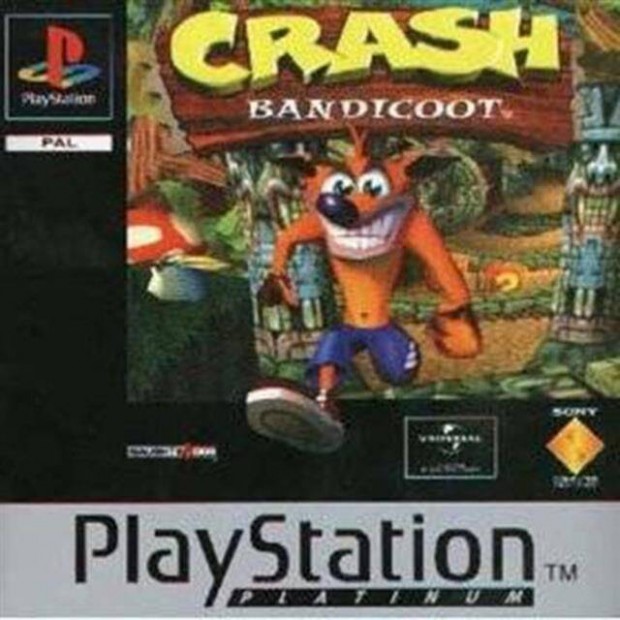 Crash Bandicoot, Platinum Ed., Boxed PS1 jtk