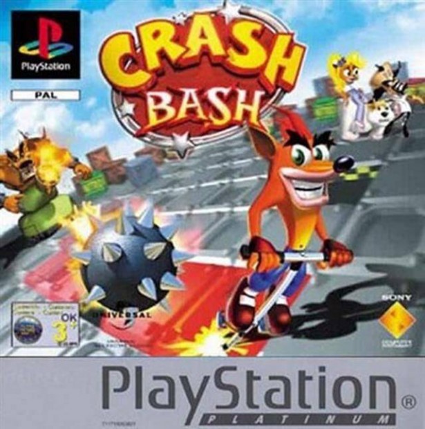 Crash Bash, Platinum Ed., Mint Playstation 1 jtk