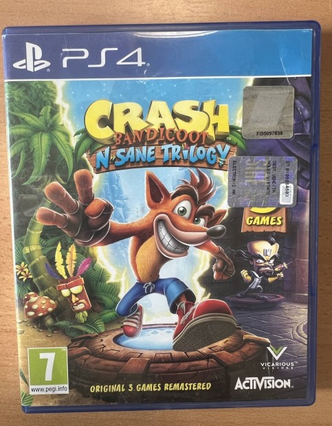 Crash N-Shane Trilogy PS4 jtk