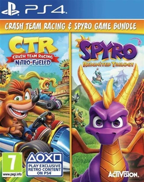 Crash Team Racing & Spyro Reignited Trilogy Double Pack eredeti Playst