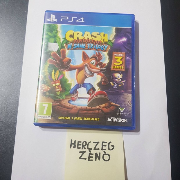 Crash bandicoot nsane triloy ps4