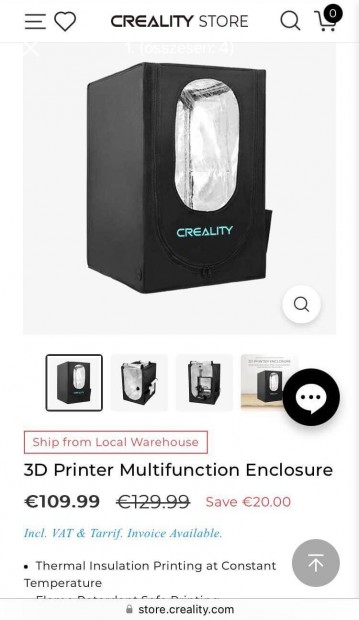 Creality 3D nyomtat "burkolat" (Large)
