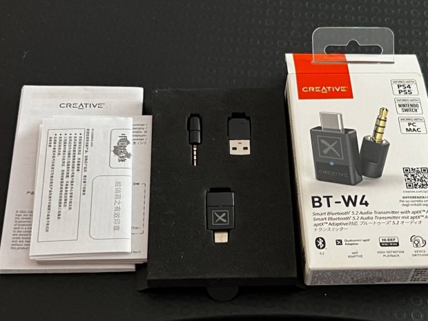 Creative BT-W4 Bluetooth adapter, tkletes llapotban elad