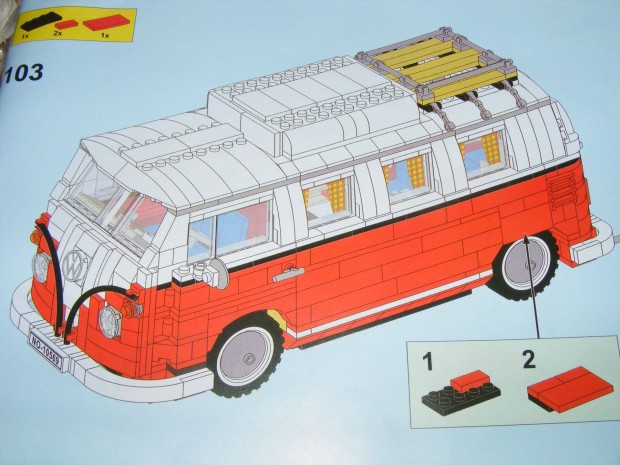 Creator 10220 Transporter T1 Volkswagen Camper 1340db Lego j