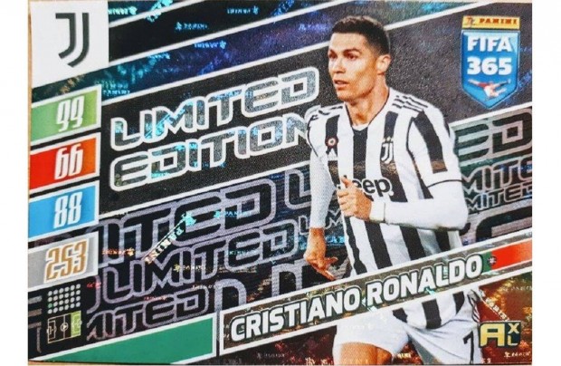 Cristiano Ronaldo Juventus Limited focis krtya Panini FIFA 2022