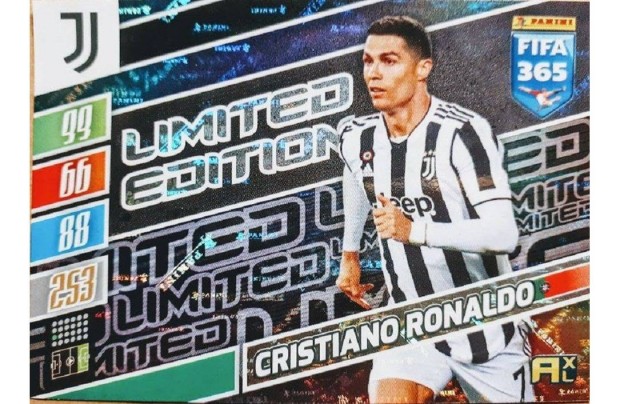 Cristiano Ronaldo Juventus XXL Limited focis krtya Panini FIFA 2022