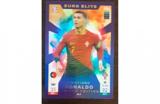 Cristiano Ronaldo Portuglia Limited Edition focis krtya Euro 2024