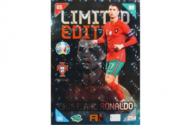 Cristiano Ronaldo Portuglia Limited focis krtya Panini Kick off 2021