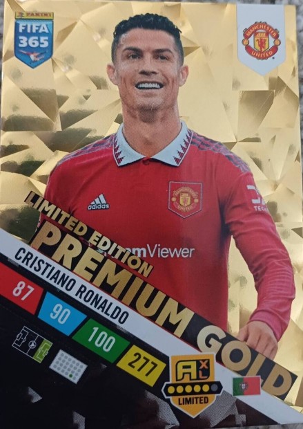 Cristiano Ronaldo Premium Gold focis krtya