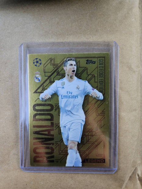 Cristiano Ronaldo - Topps Gold Edge kártya