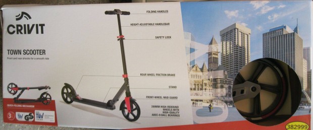 Crivit nagy kerekű alumínium roller