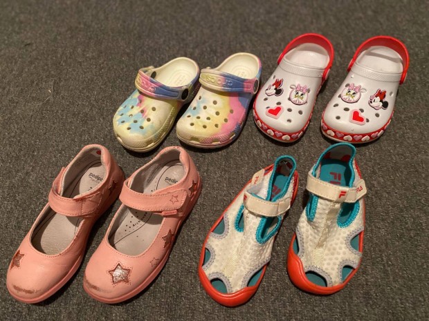 Crocks, Disney, Fila papucs s szandl csomag kislnyoknak 27 mret