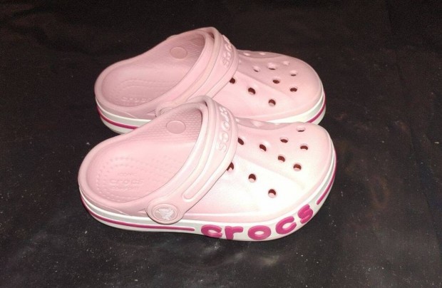 Crocs rzsaszn gyermekpapucs 24-es (C8)