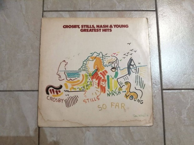 Crosby, Stills,Nash & Young -bakelit lemez