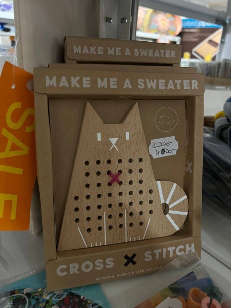 Cross Stitch cicás és nyuszis hímző készlet gyerek játék