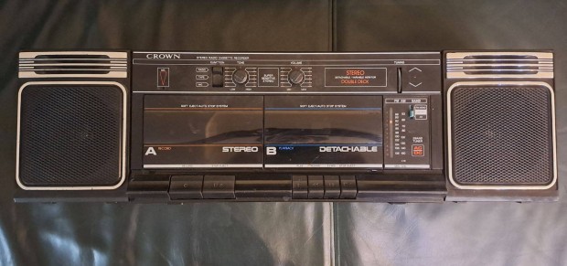 Crown SZ 2150 kétkazettás magnó, felvevő