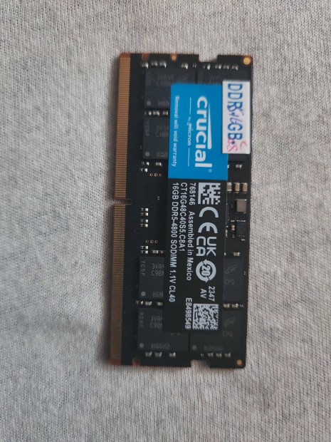 Crucial 16GB DDR5 4800MHz - Notebook memria