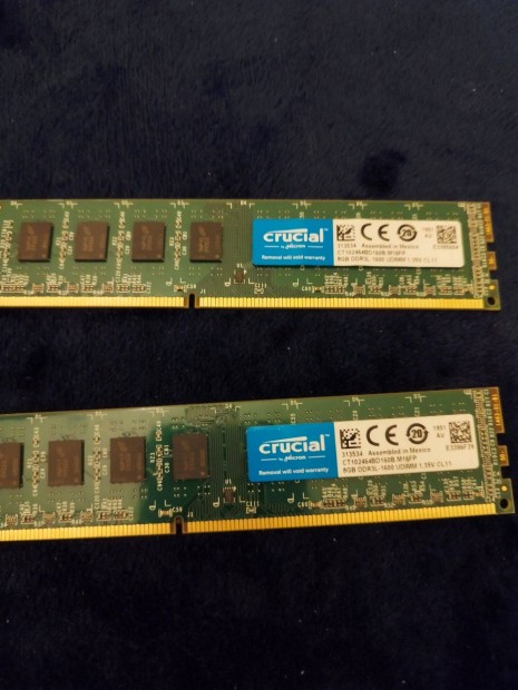 Crucial 2x8 giga DDR 3 memria