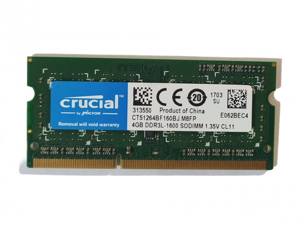 Crucial 4GB DDR3 1600MHz laptop / notebook memria #02