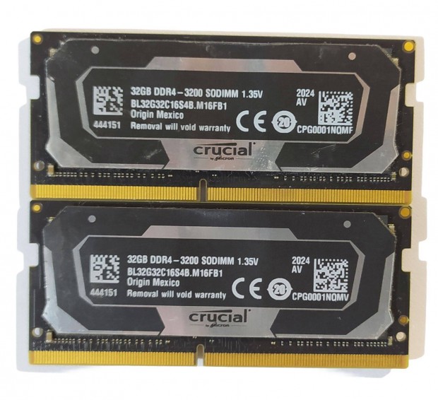 Crucial 64GB (2x32GB) DDR4 3200MHz laptop / notebook memria