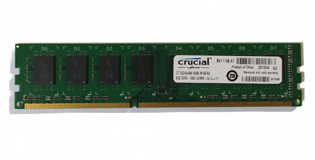 Crucial 8GB DDR3 1600MHz memria