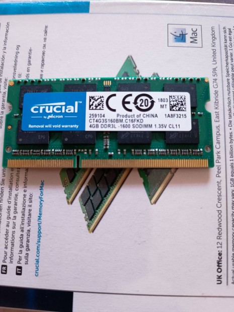 Crucial DDR3L laptop memria