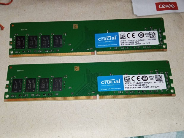 Crucial DDR4 2666Mz 2x8GB