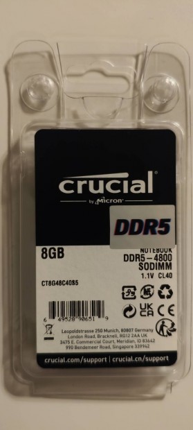 Crucial ddr5-4800 cl40 8gb