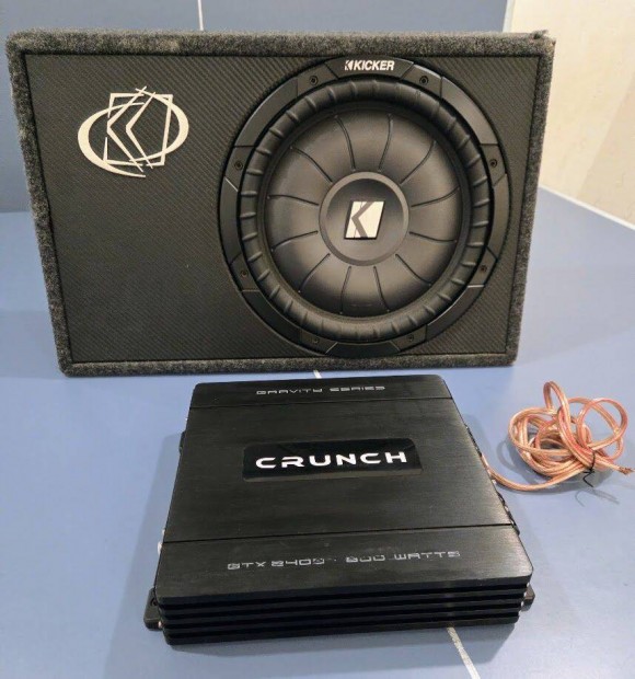 Crunch Gtx 2400 Autó Erősítő és Mélynyomó