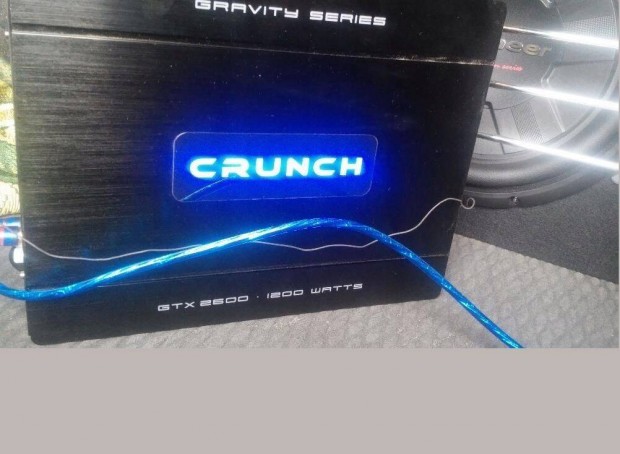 Crunch Gtx 2600 2 csatornás erősítő,1200W Gravity széria 2×160/300 W