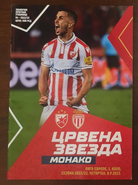 Crvena Zvezda - Monaco EL meccsfzet