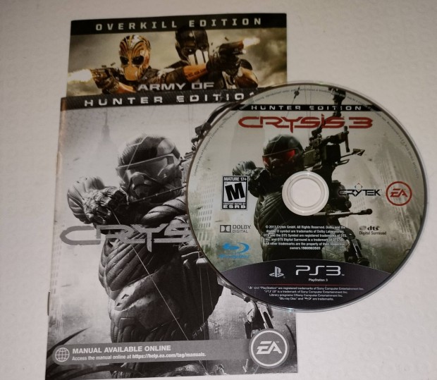 Crysis 3 PS3 jtk eredeti tok nlkl 