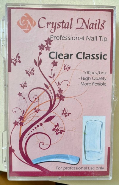 Crystal Nails Clear Classic nail tip