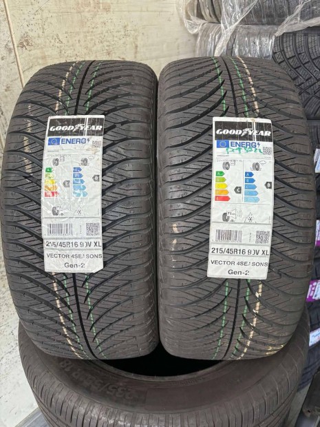 Csak 2 215/45R16 215/45 R16 új Goodyear négyévszakos gumi ÁR/db Dot22