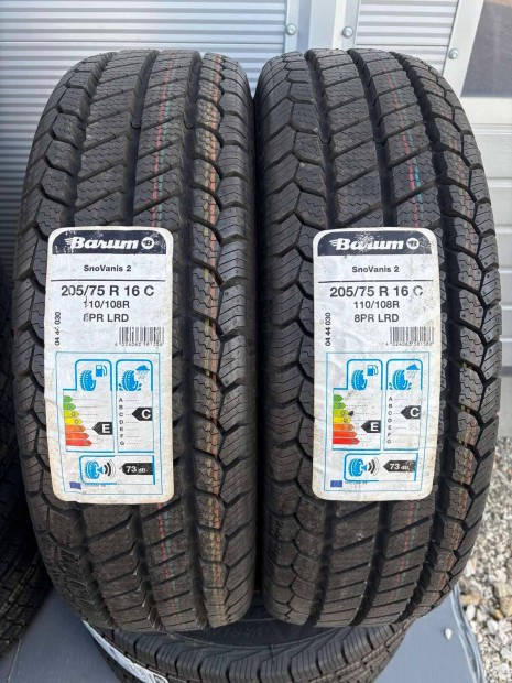 Csak 2 db 205/75R16C 205/75 R16C új Barum téli gumi ÁR/db Dot3919