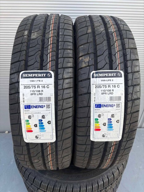 Csak 2 db 205/75R16C 205/75 R16C új Semperit nyári gumi ÁR/db Dot22