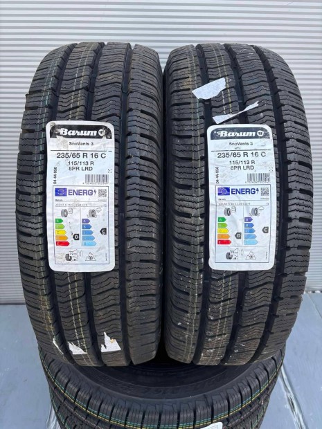 Csak 2 db 235/65R16C 235/65 R16C új Barum téli gumi Dot4423