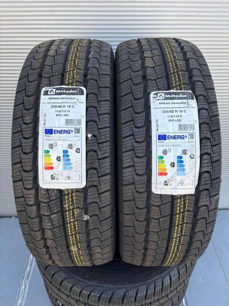 Csak 2 db 235/65R16C 235/65 R16C új Matador négyévszakos 4s gumi Dot24