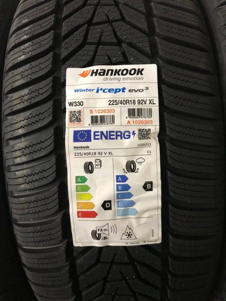 Csak 2 db! 225/40R18 225/40 R18 j Hankook tli gumi R/db Dot23